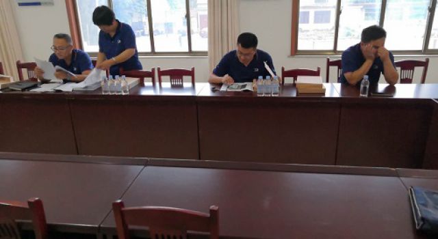 一公司檢查組對膠海線總監(jiān)辦進行六月份檢查