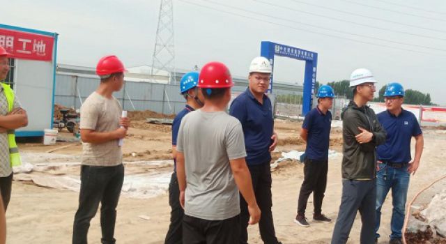 濟(jì)高項目對房建工程進(jìn)行安全環(huán)保專項檢查
